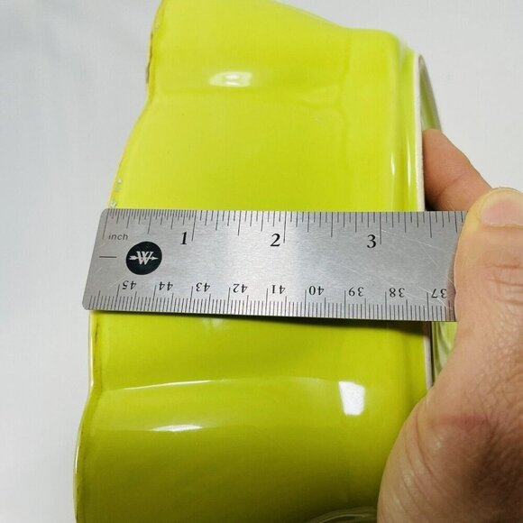 Casserole Pan Dish Bowl Serving Baking Mixing Tray 10” Italy Green Scallop Large - Picture 10 of 12